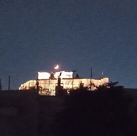 Photograph of the Acropolis in Athens - view from my balcony